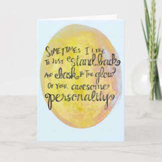 Tarjeta de felicitación general "Tu maravillosa pe