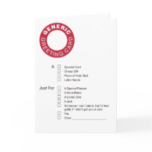 Tarjeta de felicitación genérica