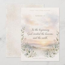Tarjeta de felicitación Génesis 1:1