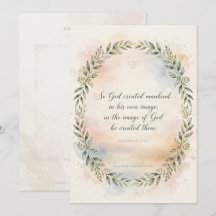 Tarjeta de felicitación Génesis 1:27