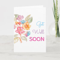Tarjeta de felicitación Get Well pronto