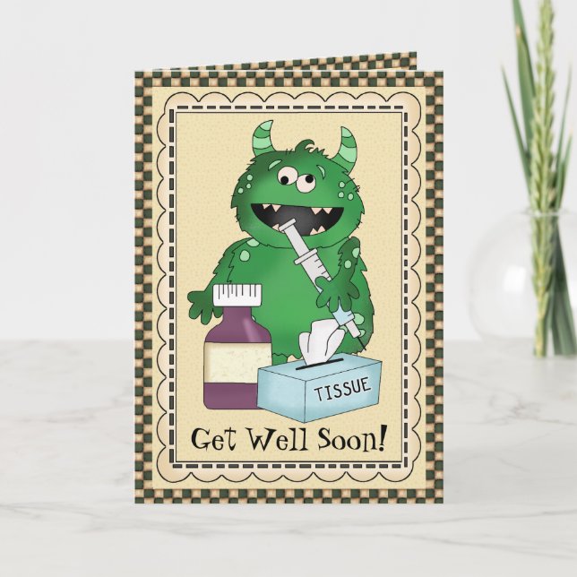 Tarjeta de felicitación Get Well pronto (Anverso)