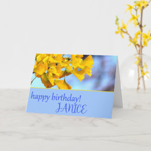 Tarjeta de felicitación Ginko Biloba