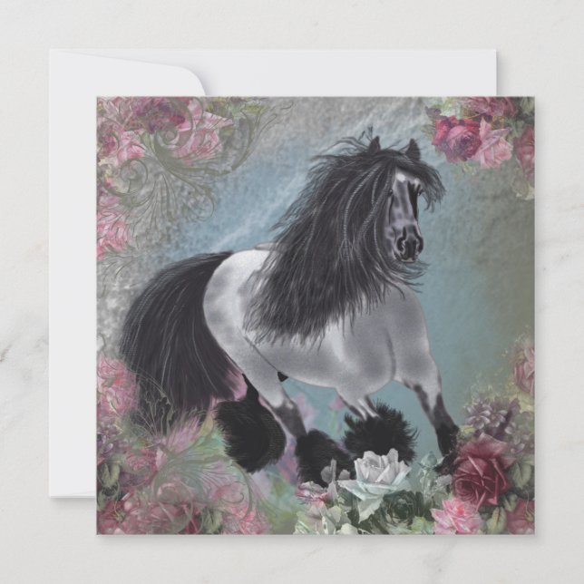 Tarjeta de felicitación GipsyVanner1 (Anverso)