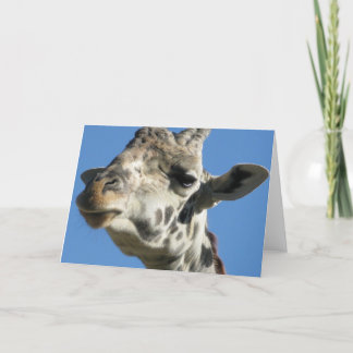 Tarjeta de felicitación Giraffe