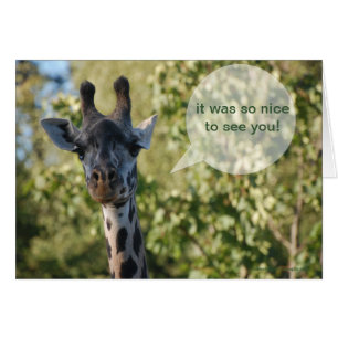 Tarjeta de felicitación Giraffe