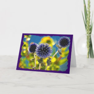 Tarjeta de felicitación GLOBE THISTLE