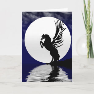 Tarjeta de felicitación Glow para la luna