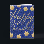 Tarjeta de felicitación "Gold Dreidels" con sobres<br><div class="desc">Tarjeta de felicitación "Gold Dreidels" con sobre. Para personalizar, elimine el texto editable delante y dentro de la tarjeta y reemplácelo por sus propios mensajes. Elija su estilo de fuente, color y tamaño favoritos. Todos los elementos de diseño se pueden editar. Gracias por detenerse y ir de compras. ¡¡¡Mucho aprecio!!!...</div>