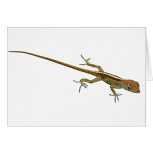 Tarjeta de felicitación Gold Lizard