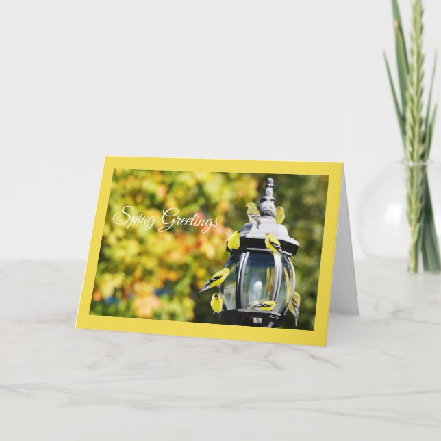 Tarjeta de felicitación Goldfinch (Anverso)