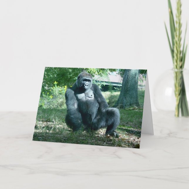 Tarjeta de felicitación Gorilla Blank (Anverso)