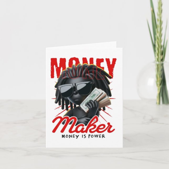 Tarjeta de Felicitación Gorilla Money Maker - Éxit (Anverso)