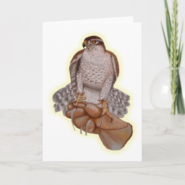 Tarjeta de felicitación Goshawk. (Anverso)
