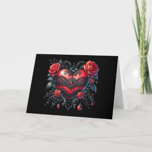 Tarjeta de felicitación gótica del día de San Vale