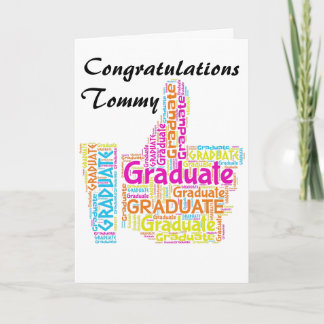 Tarjeta de felicitación Graduación