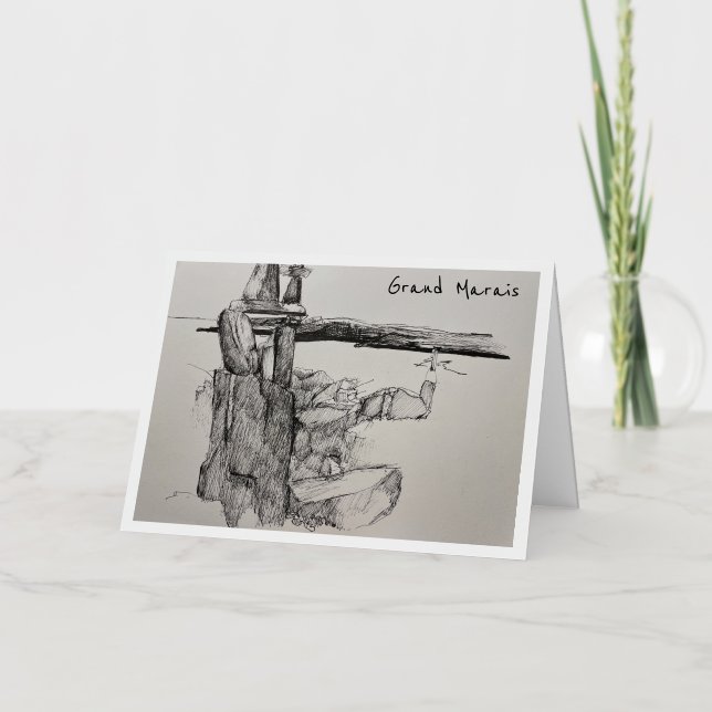 Tarjeta de felicitación Grand Marais (Anverso)