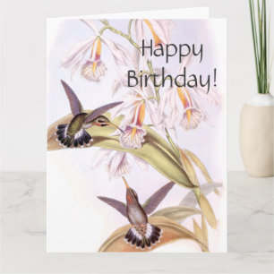 Tarjeta de felicitación grande de cumpleaños de Hu