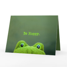 Tarjeta de felicitación GRANDE de la rana el | del