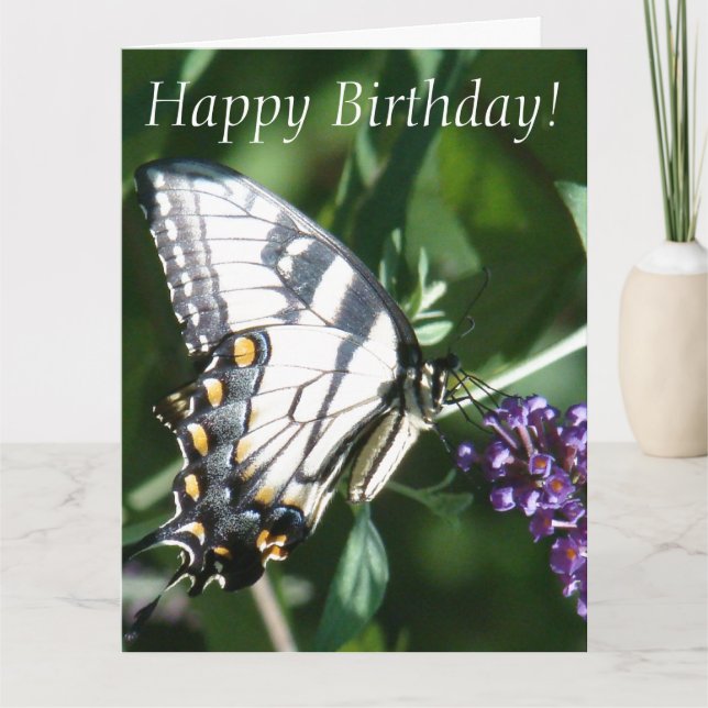 Tarjeta de felicitación grande del cumpleaños de (Anverso)