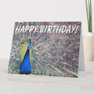 Tarjeta de felicitación grande del cumpleaños del