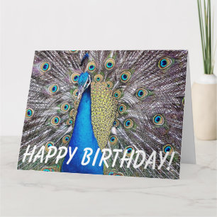 Tarjeta de felicitación grande del cumpleaños del