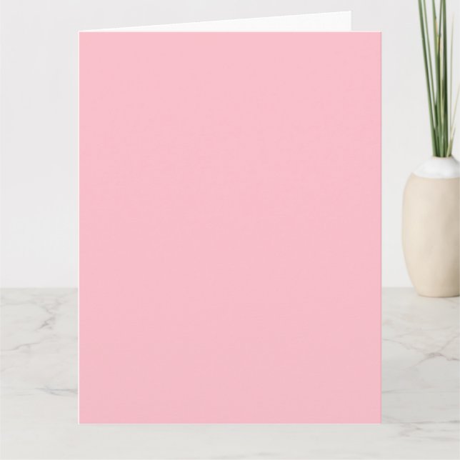 Tarjeta de felicitación GRANDE Rosa (Anverso)