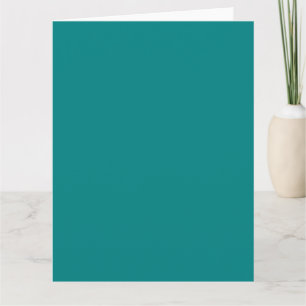 Tarjeta de felicitación grande verde azulado