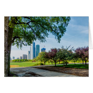 Tarjeta de felicitación Grant Park Morning Walk