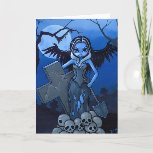 Tarjeta de felicitación "Gravedigger" (Anverso)
