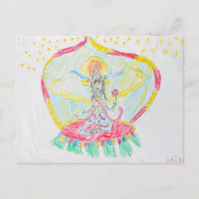 Tarjeta de felicitación Green Tara (Anverso)