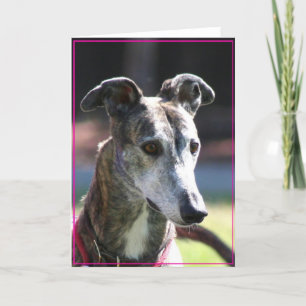 Tarjeta de felicitación Greyhound