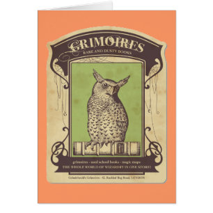 Tarjeta de felicitación Grimoires Owl