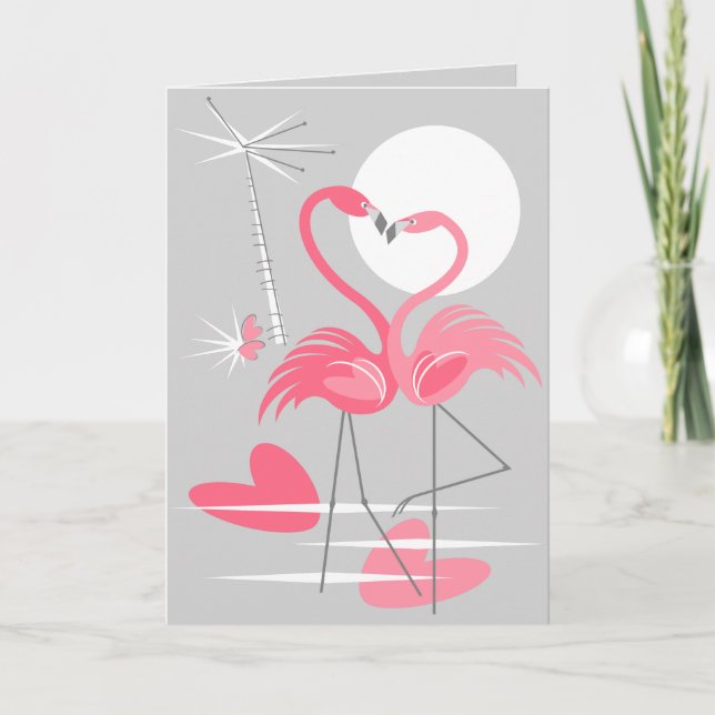 Tarjeta de felicitación gris con texto de amor de  (Anverso)
