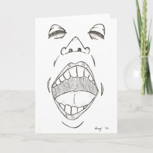 Tarjeta de felicitación "grito"