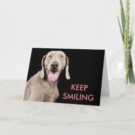 Tarjeta de felicitación - guarde el sonreír