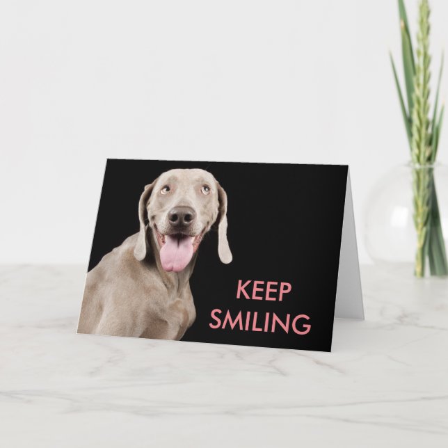 Tarjeta de felicitación - guarde el sonreír (Anverso)