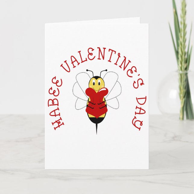 Tarjeta de felicitación Habee El día de San Valent (Anverso)