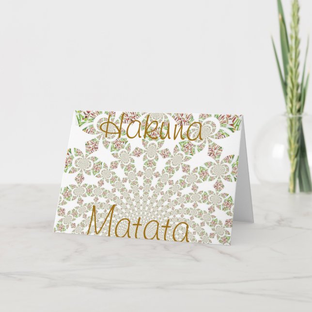 Tarjeta de felicitación Hakuna Matata (Anverso)