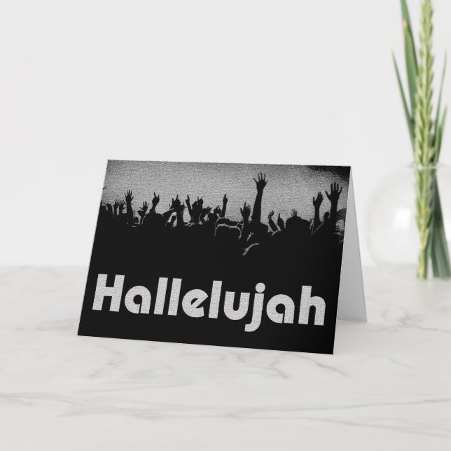 Tarjeta de felicitación Hallelujah (Anverso)