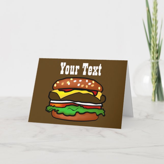 Tarjeta de felicitación Hamburger (Anverso)