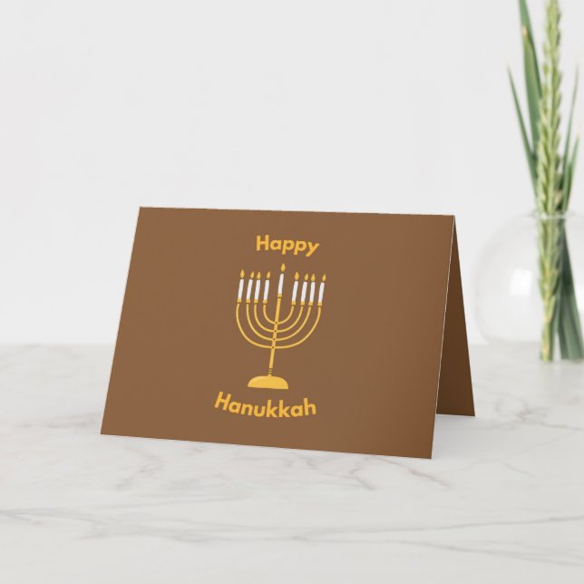 Tarjeta de felicitación Hanukkah (Anverso)