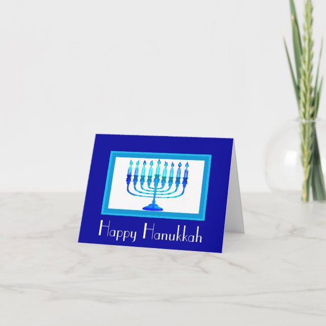 Tarjeta de felicitación Hanukkah (Anverso)
