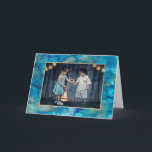 Tarjeta de felicitación Hanukkah Blues & Golds<br><div class="desc">Tarjeta de felicitación Hanukkah con sobre "Blues & Golds". Para personalizar esta tarjeta, simplemente borra texto y agrega tu propio mensaje. Elija su estilo de fuente, color y tamaño favorito. Borra la foto y añade la tuya propia. Las fotos se pueden editar (recortadas, movidas, redimensionadas, rotadas, etc.) El elemento de...</div>