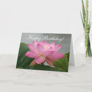 Tarjeta de felicitación Happy Birthday Lotus Bloss