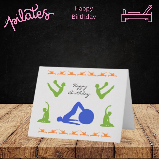 Tarjeta de felicitación Happy BIrthday Pilates (Subido por el creador)