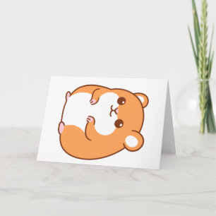 Tarjeta de felicitación Happy Hamster (en blanco)