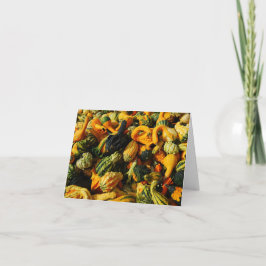 Tarjeta de felicitación Happy Harvest Gourds