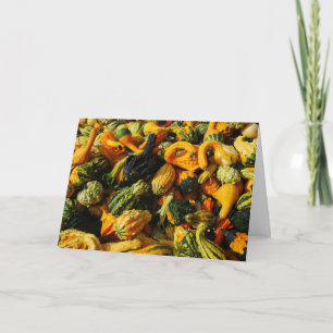 Tarjeta de felicitación Happy Harvest Gourds