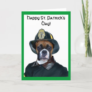 Tarjeta de felicitación Happy St. Patrick's Day Bo